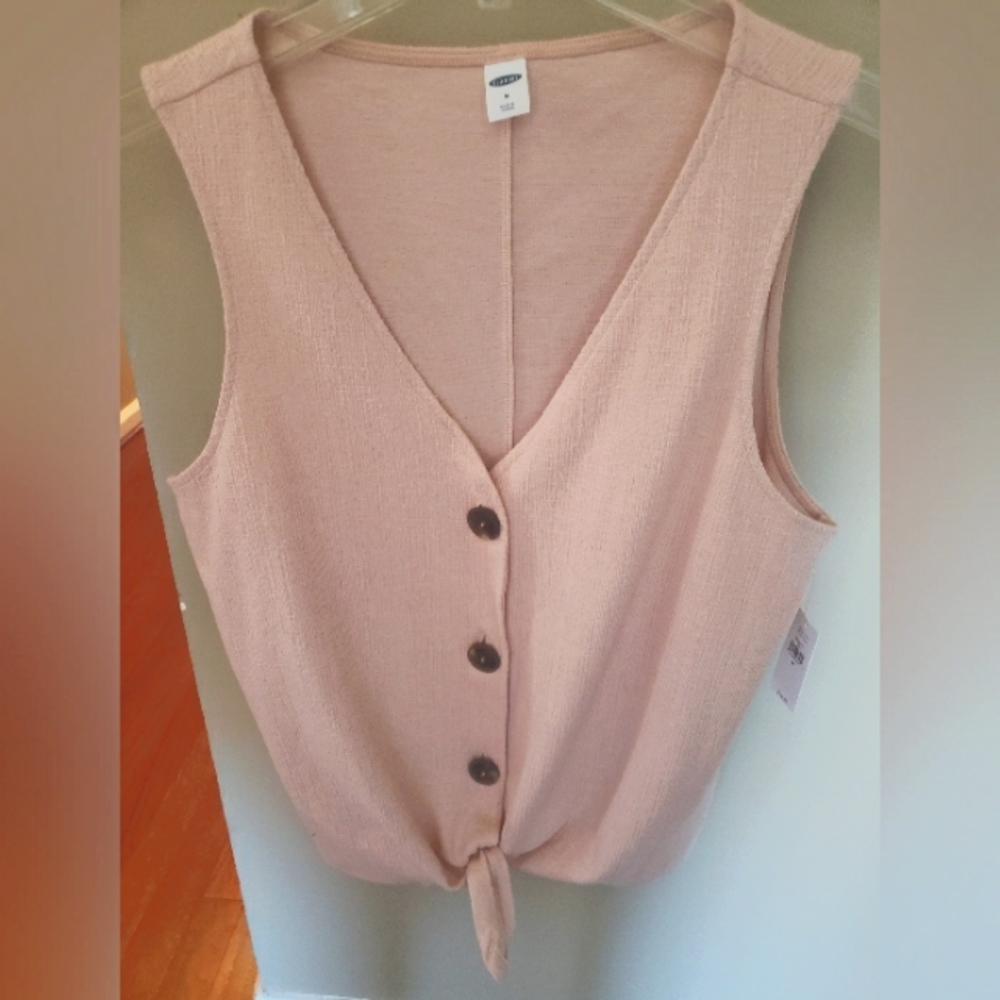 Old Navy Medium Tie Up,Pale Pink Vest